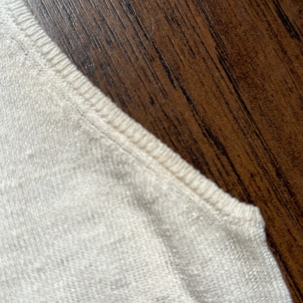 Akris Cream Linen/Silk Sleeveless Top - Picture 4 of 9